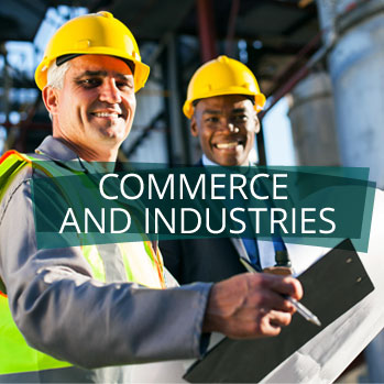 Businesses and industries.