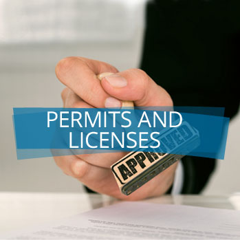 Permits and licenses.