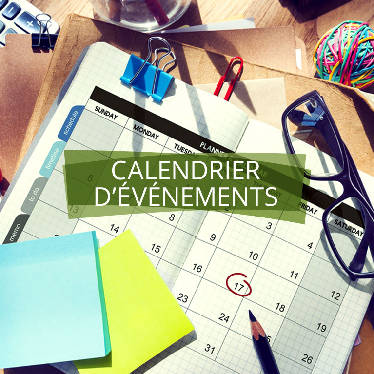 Consulter le calendrier d'événements.