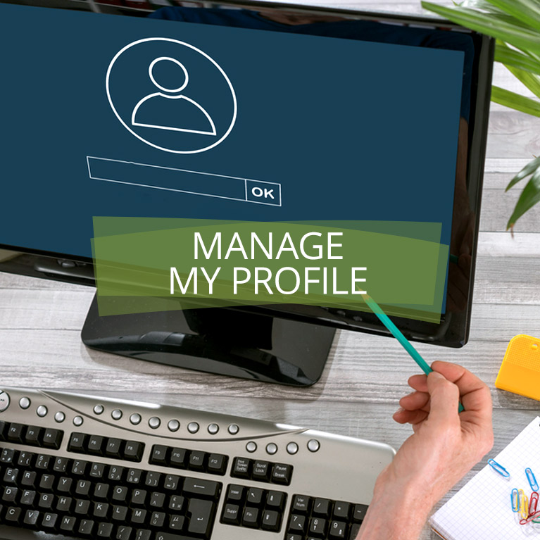 Manage my profile.
