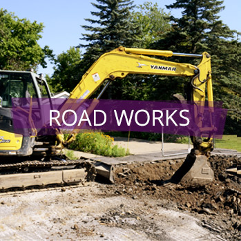 Roadworks.