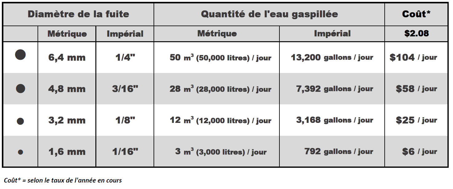 Règle fuite français