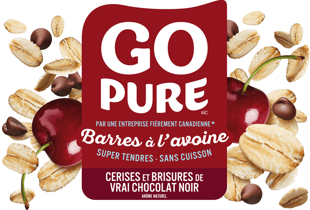 Cerises et brisures de vrai chocolat noir